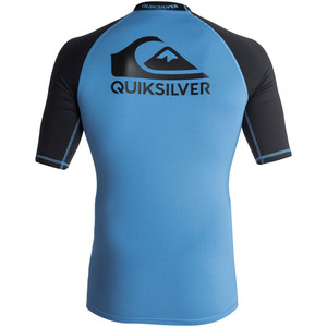 Quiksilver On Tour Short Sleeve Rash Vest BRILLIANT BLUE / BLACK EQYWR03075